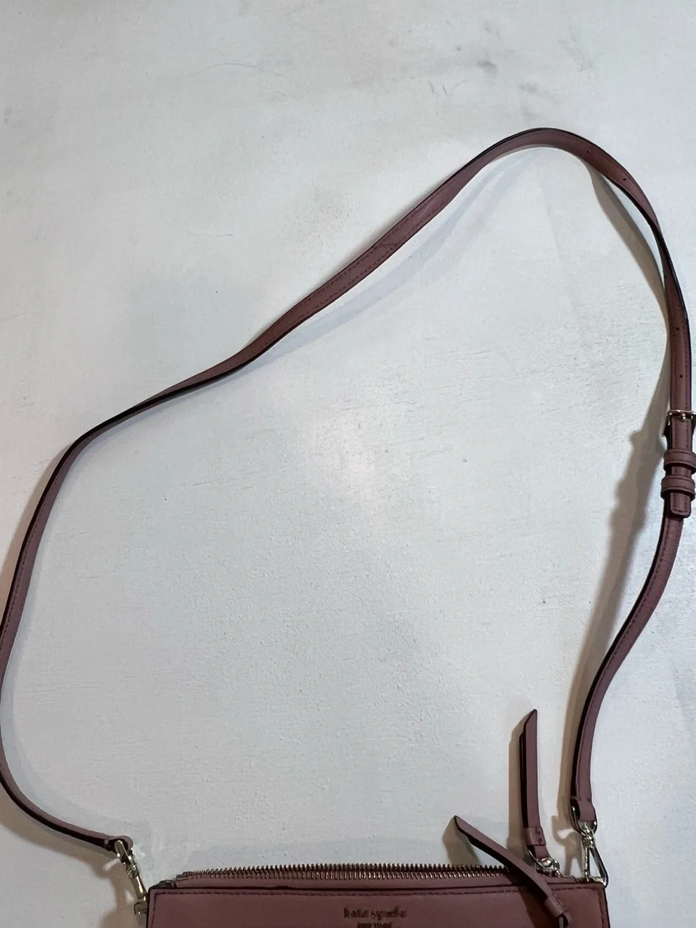 kate spade brown leather crossbody bag with gold hardware